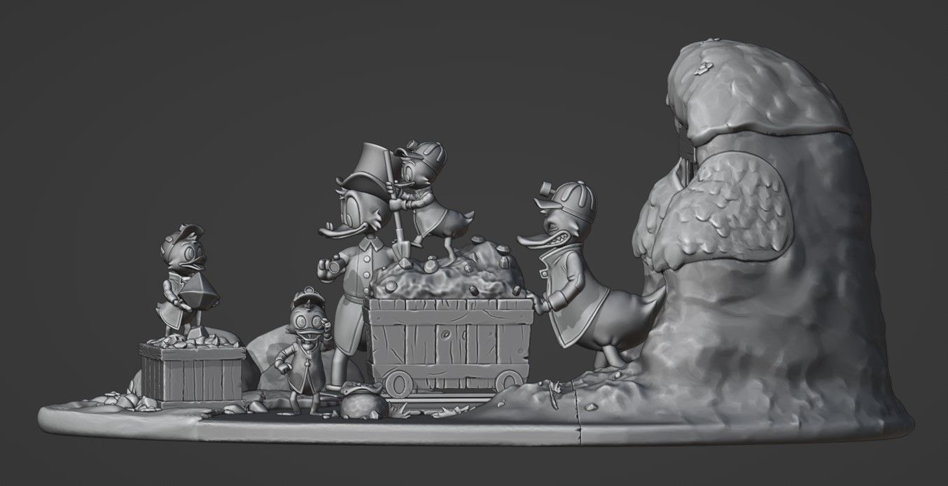 Duck Tales diorama for printing 3D print model_19