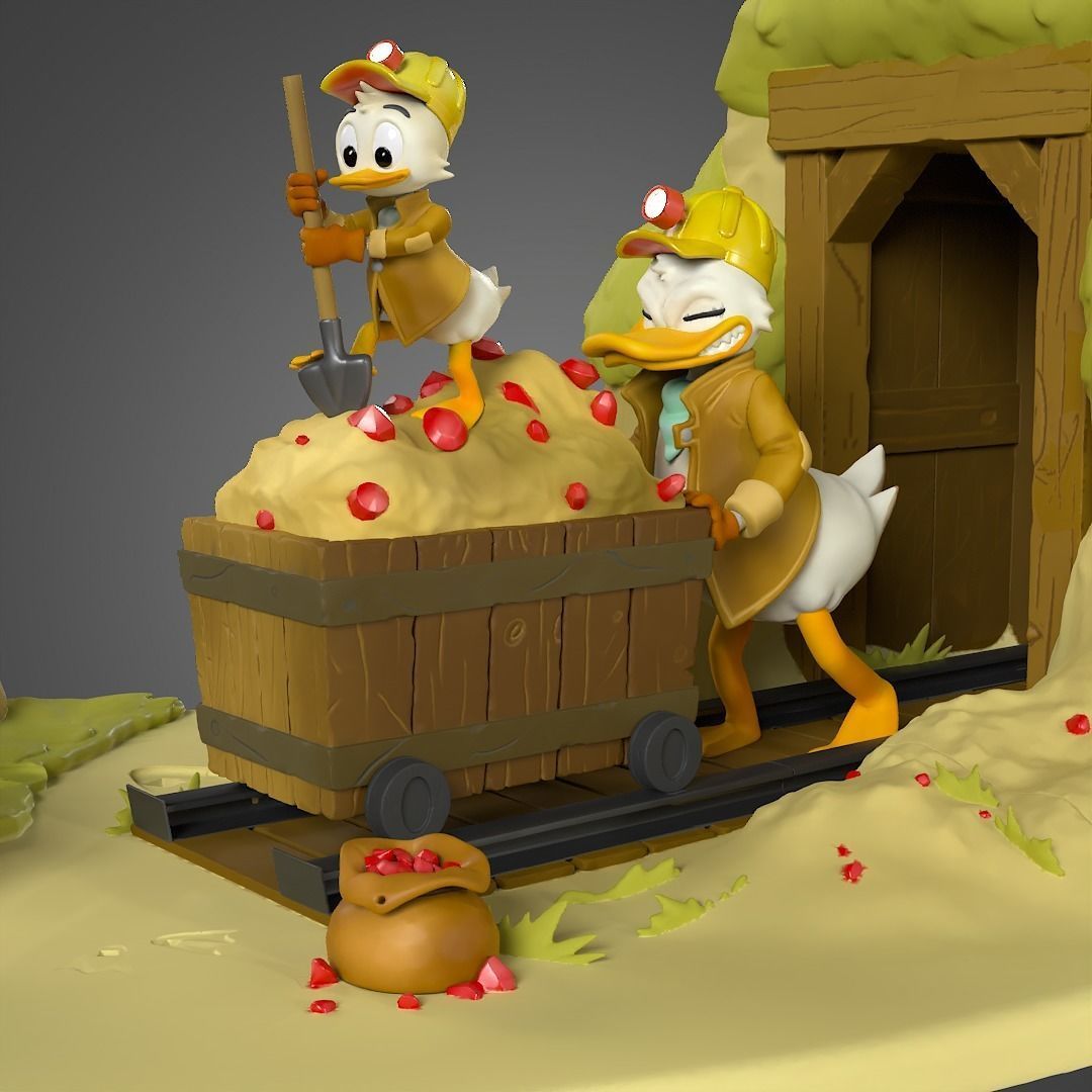Duck Tales diorama for printing 3D print model_10