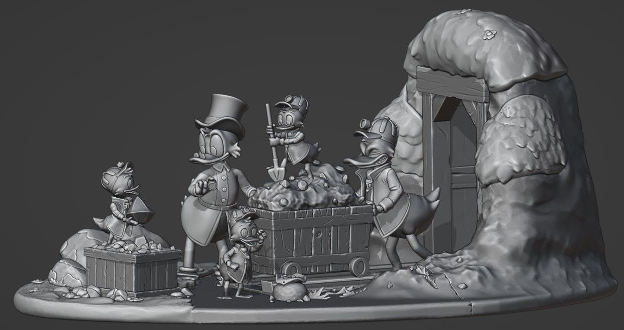 Duck Tales diorama for printing 3D print model_20