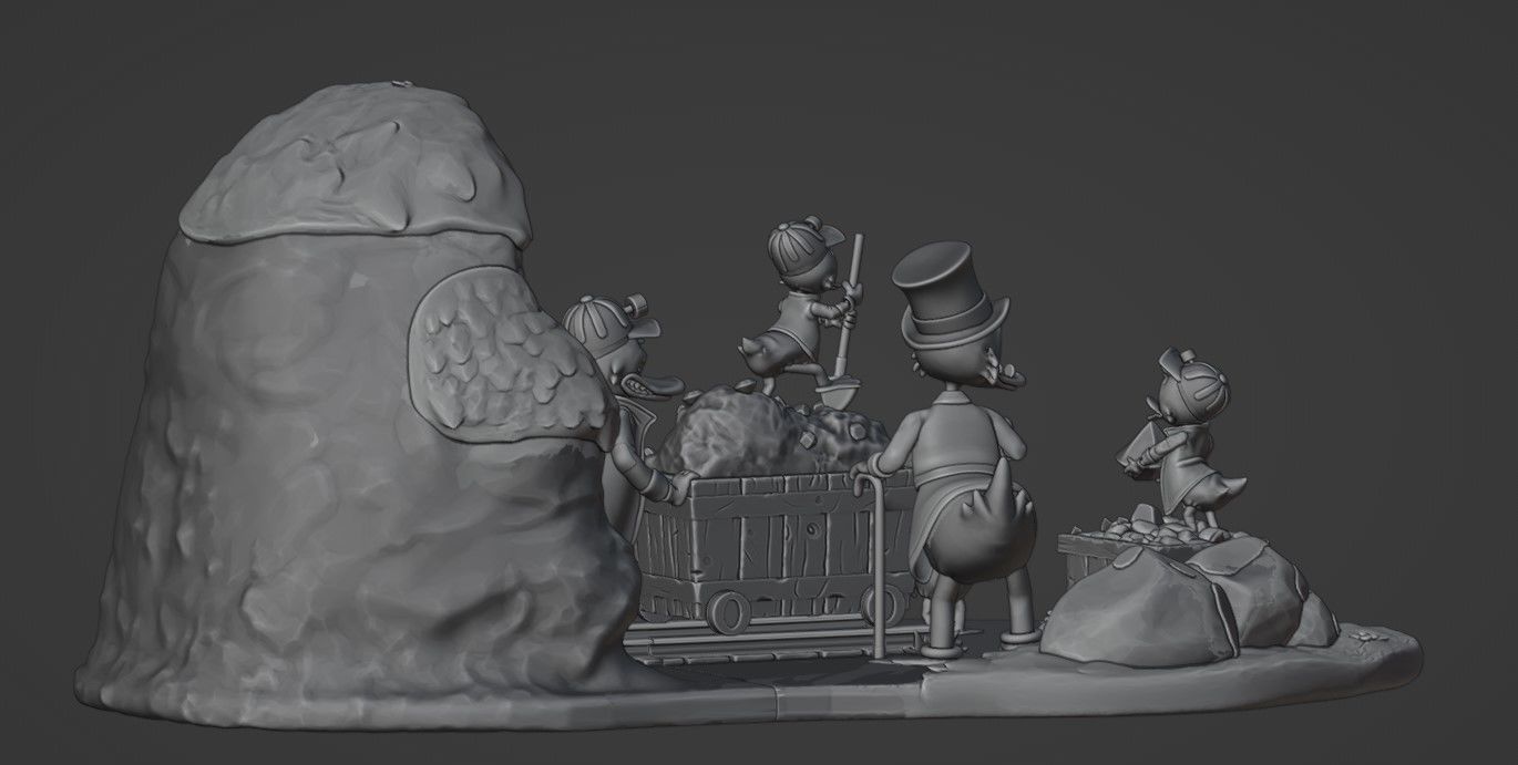 Duck Tales diorama for printing 3D print model_17