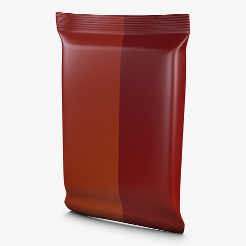 Wafers Chocolate Packaging Simple M 1 3D model 4