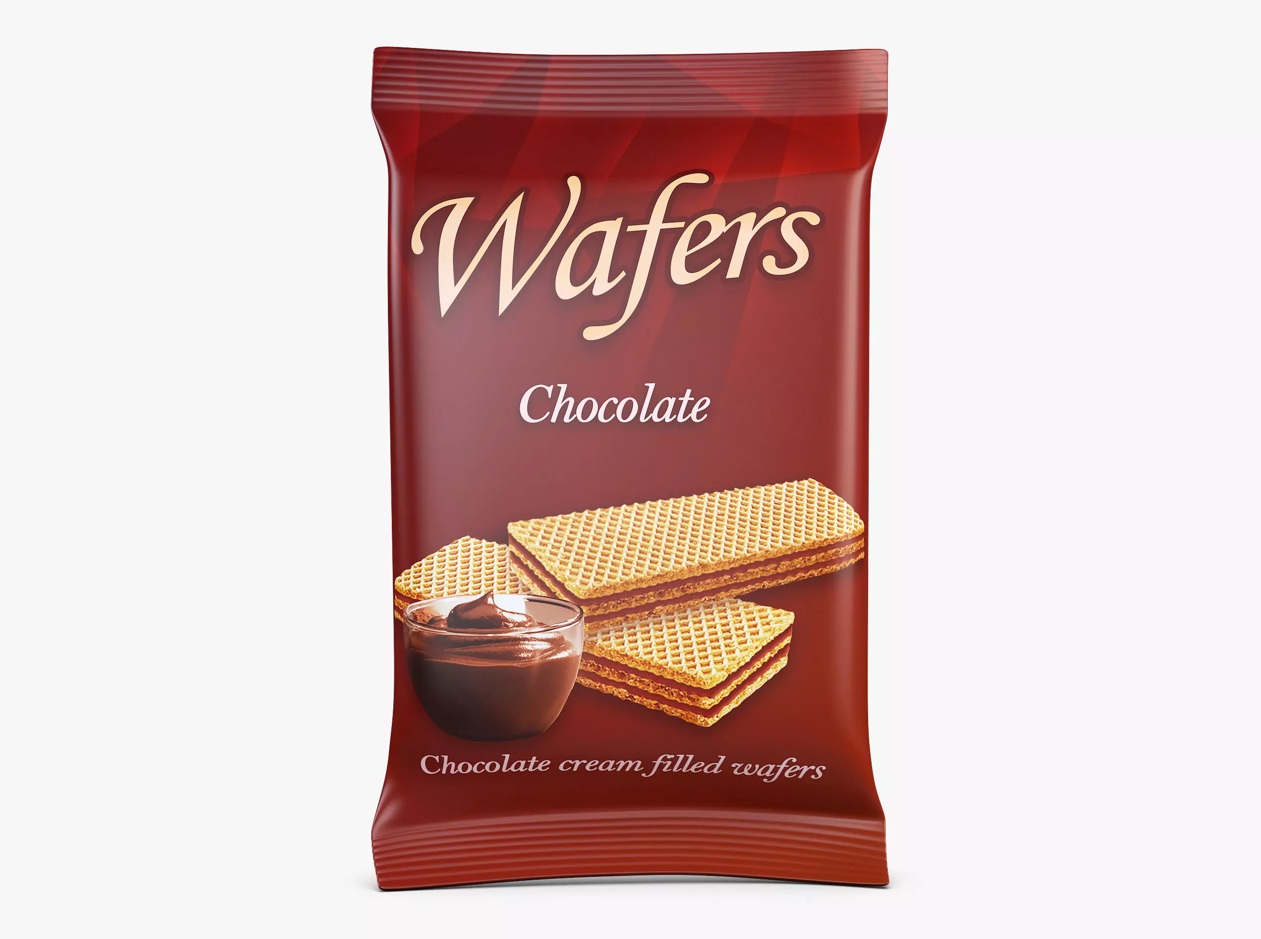 Wafers Chocolate Packaging Simple M 1 3D model_0