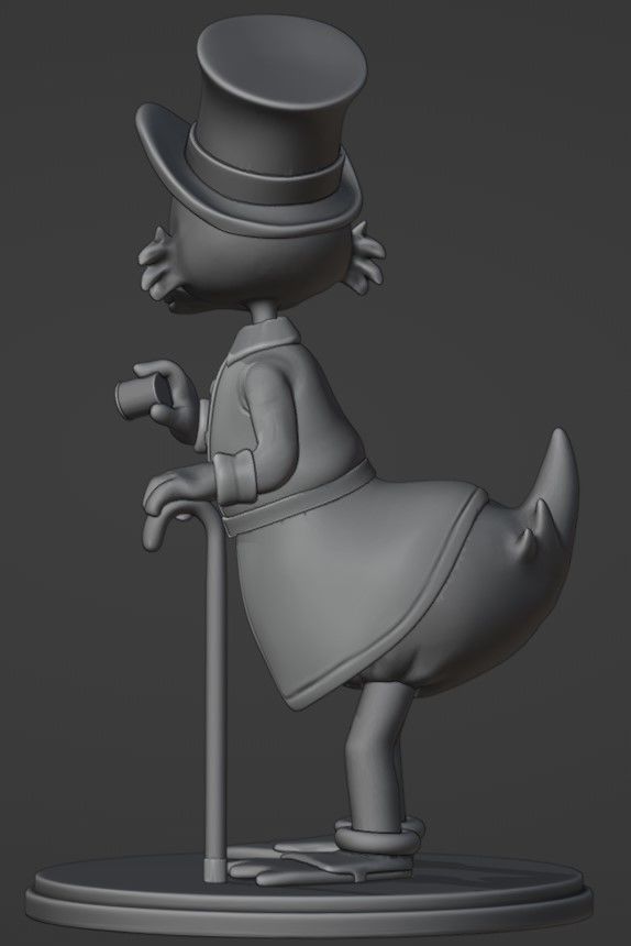 Scrooge Mc Duck for printing 3D print model_7