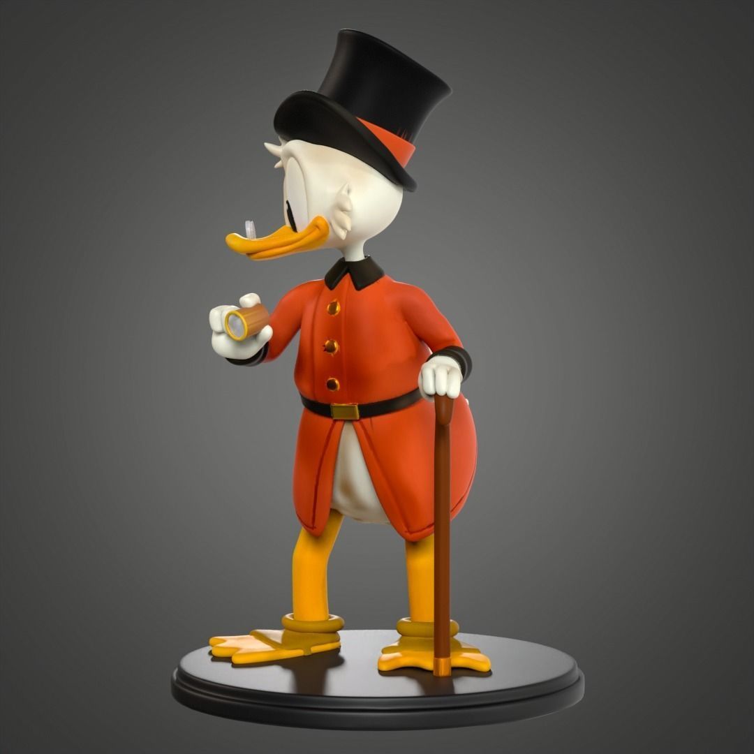 Scrooge Mc Duck for printing 3D print model_3