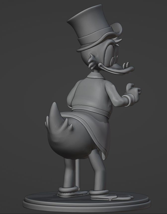 Scrooge Mc Duck for printing 3D print model_8