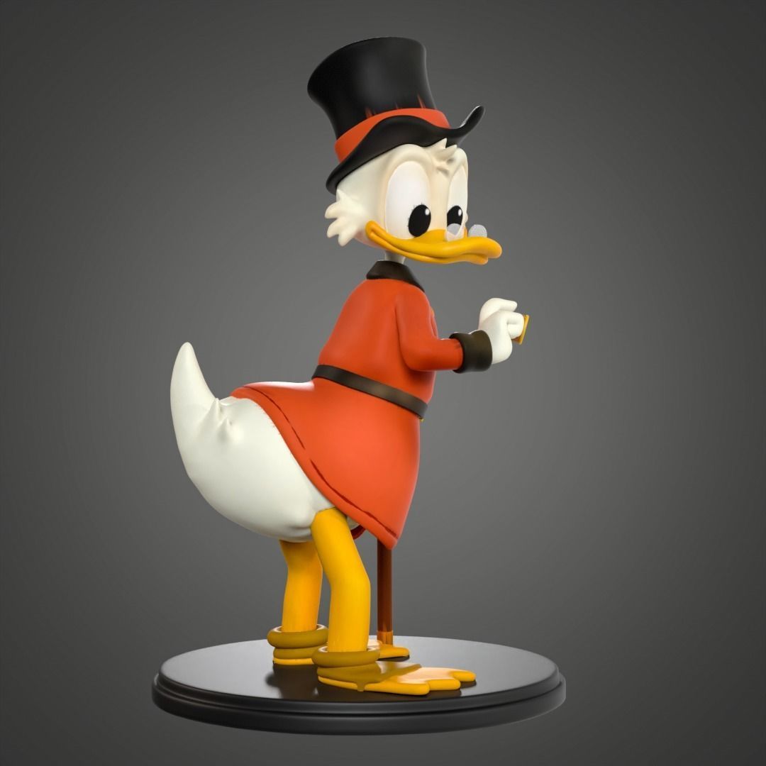 Scrooge Mc Duck for printing 3D print model_1
