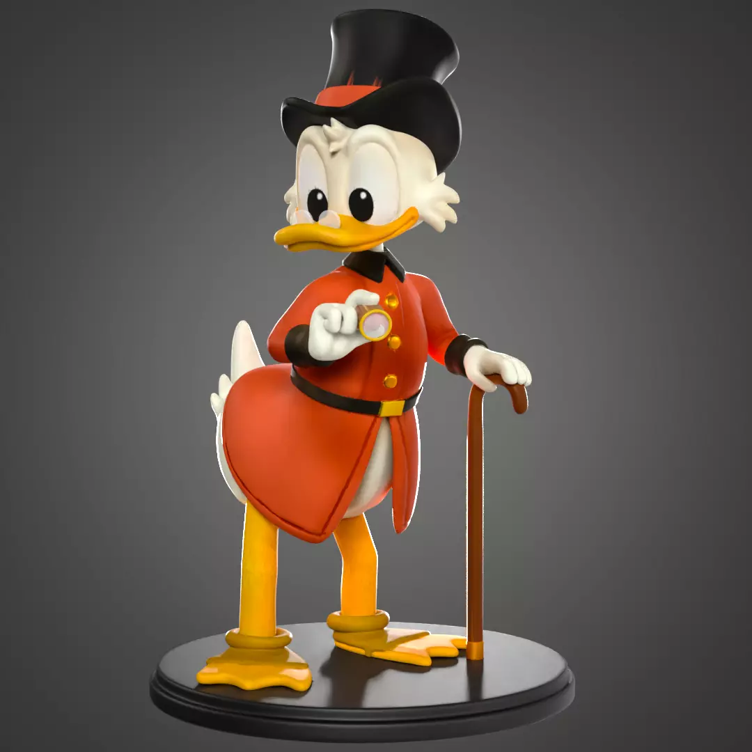 Scrooge Mc Duck for printing 3D print model_0
