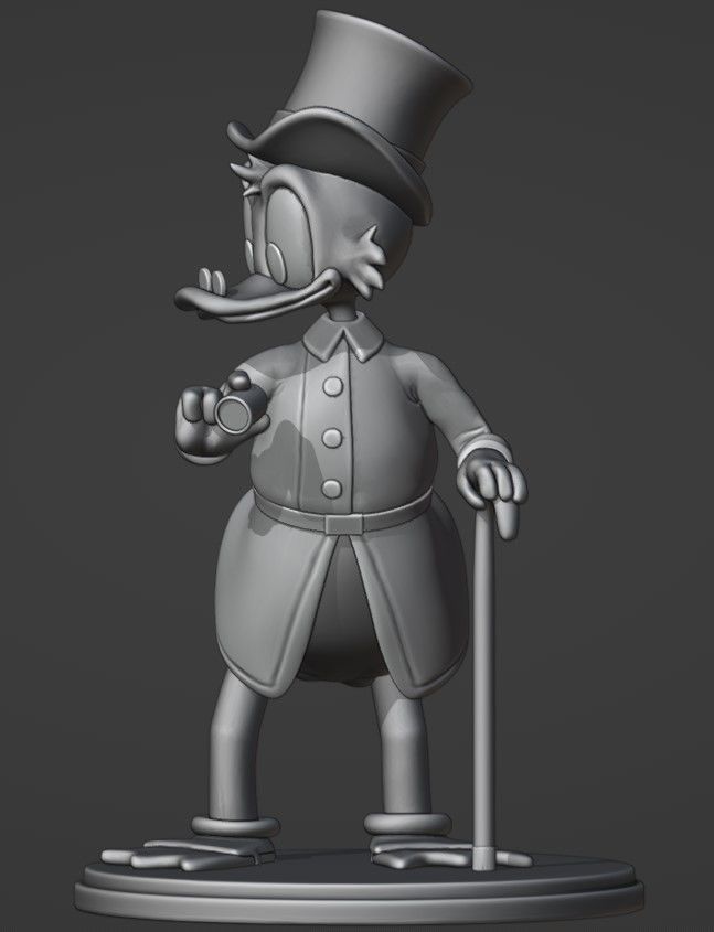Scrooge Mc Duck for printing 3D print model_10