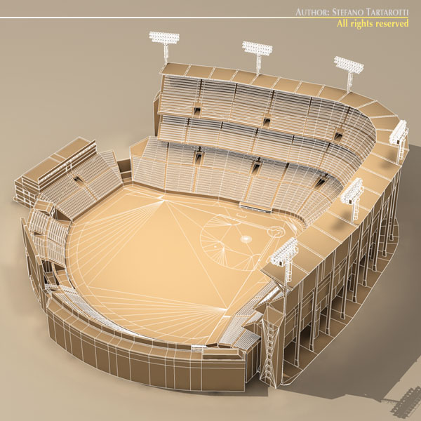 Baseball stadium 3D model_7