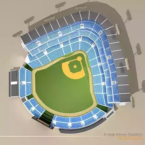 Baseball stadium 3D model