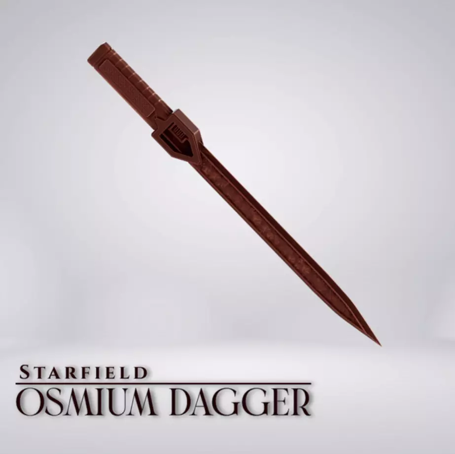 Osmium Dagger from Starfield 3D print model_0