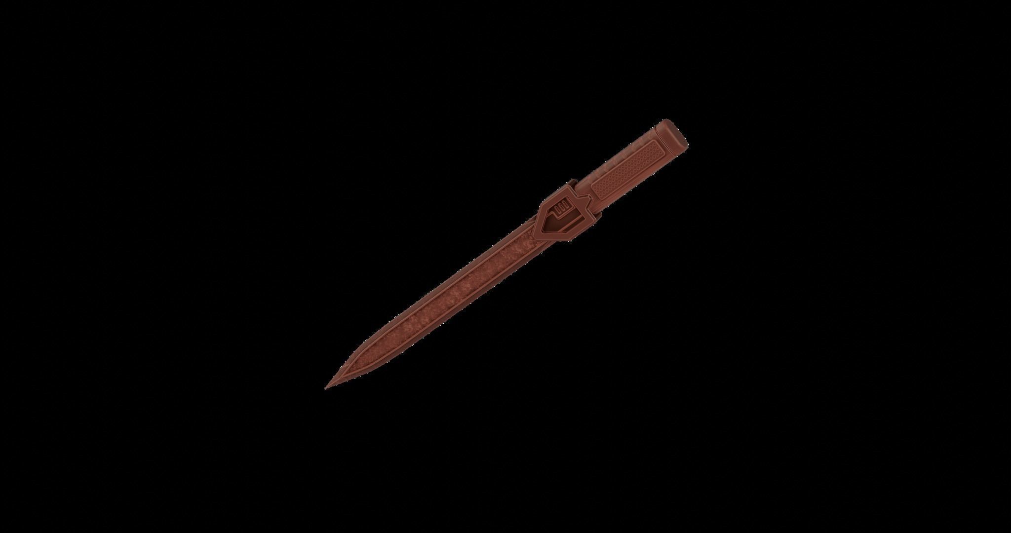 Osmium Dagger from Starfield 3D print model_3