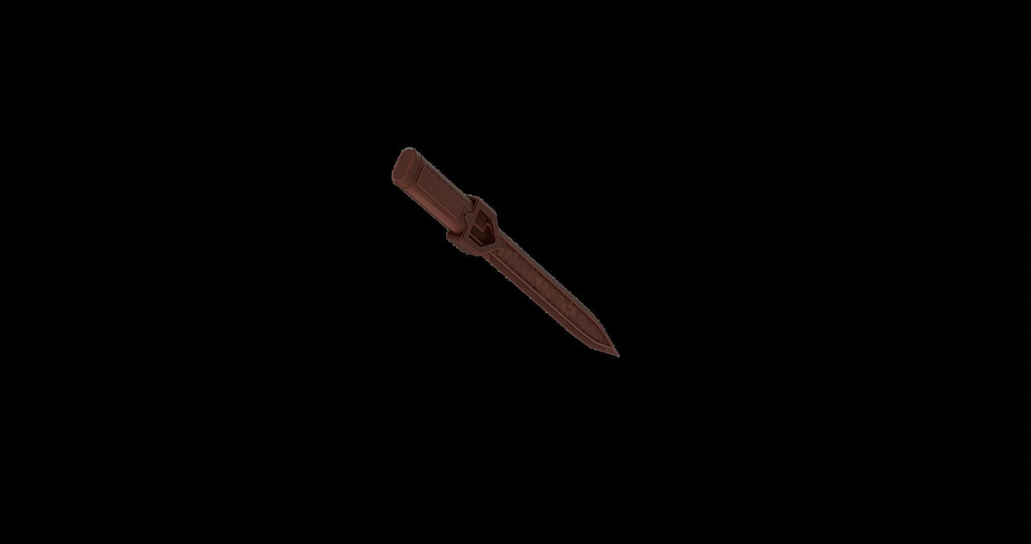 Osmium Dagger from Starfield 3D print model_4