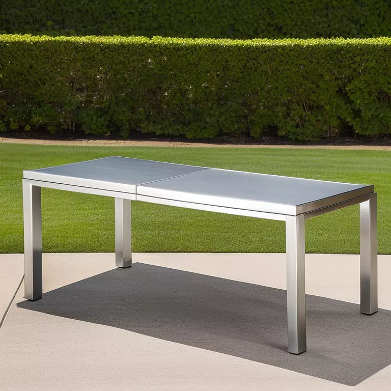 Furniture outdoor metal table Low-poly 3D model