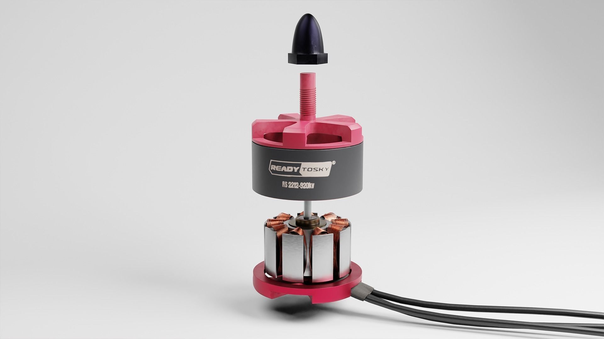 Quad Copter Motor 3D model_5