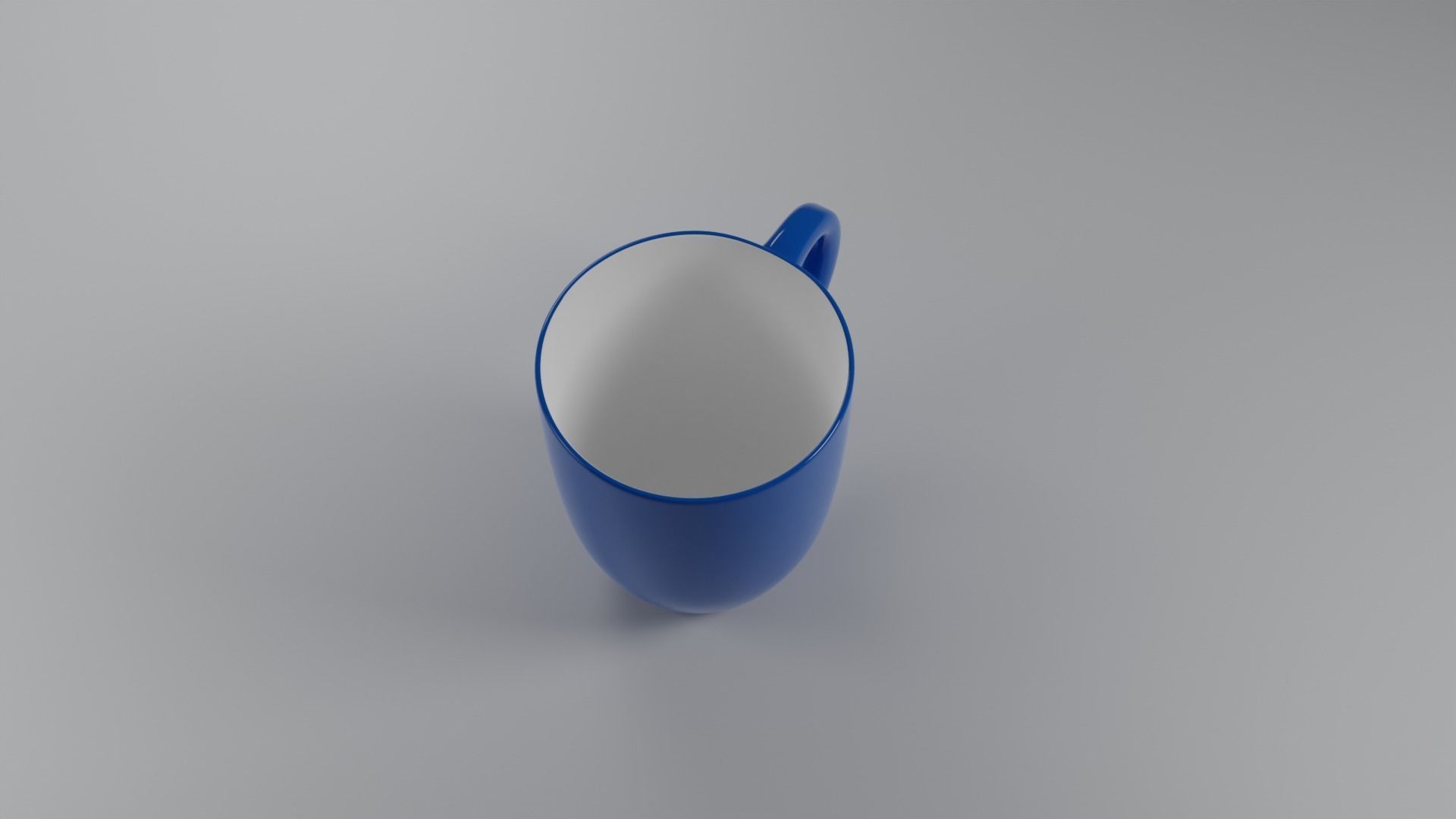 Coffee mug Low-poly 3D model_1