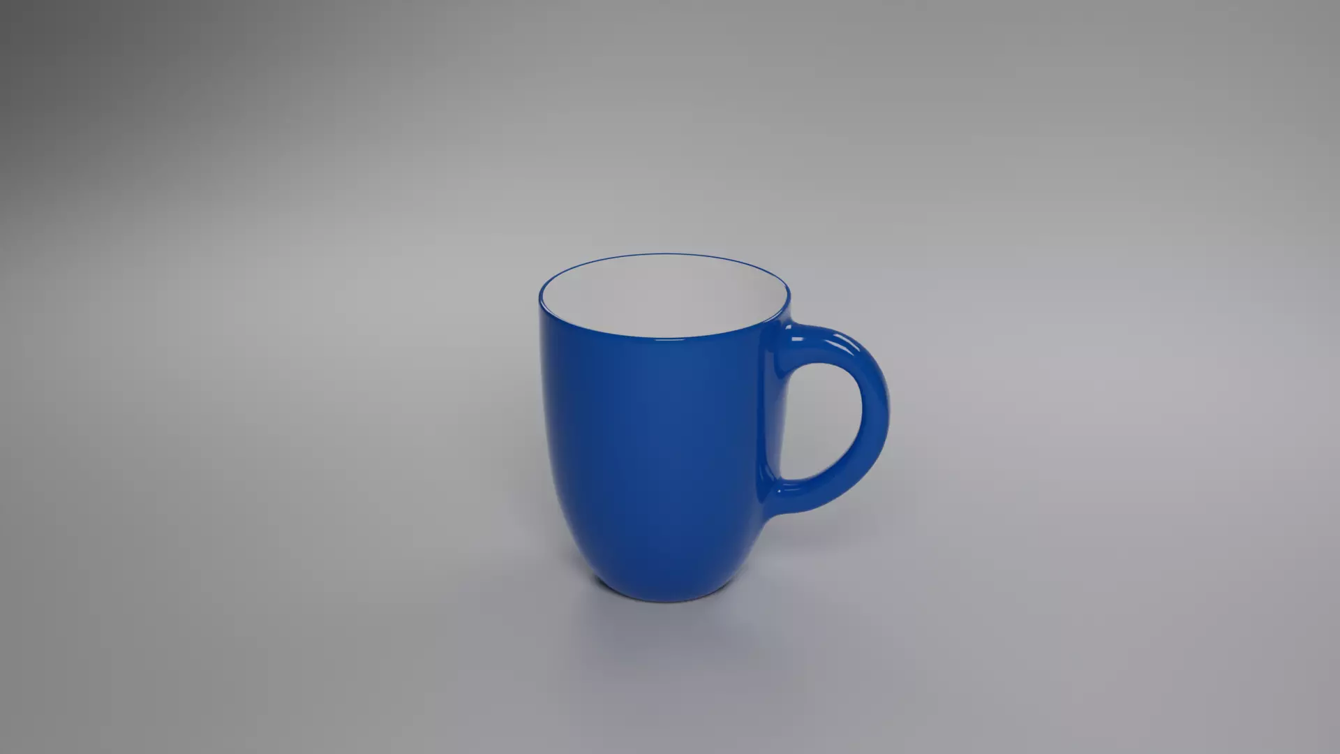 Coffee mug Low-poly 3D model_0
