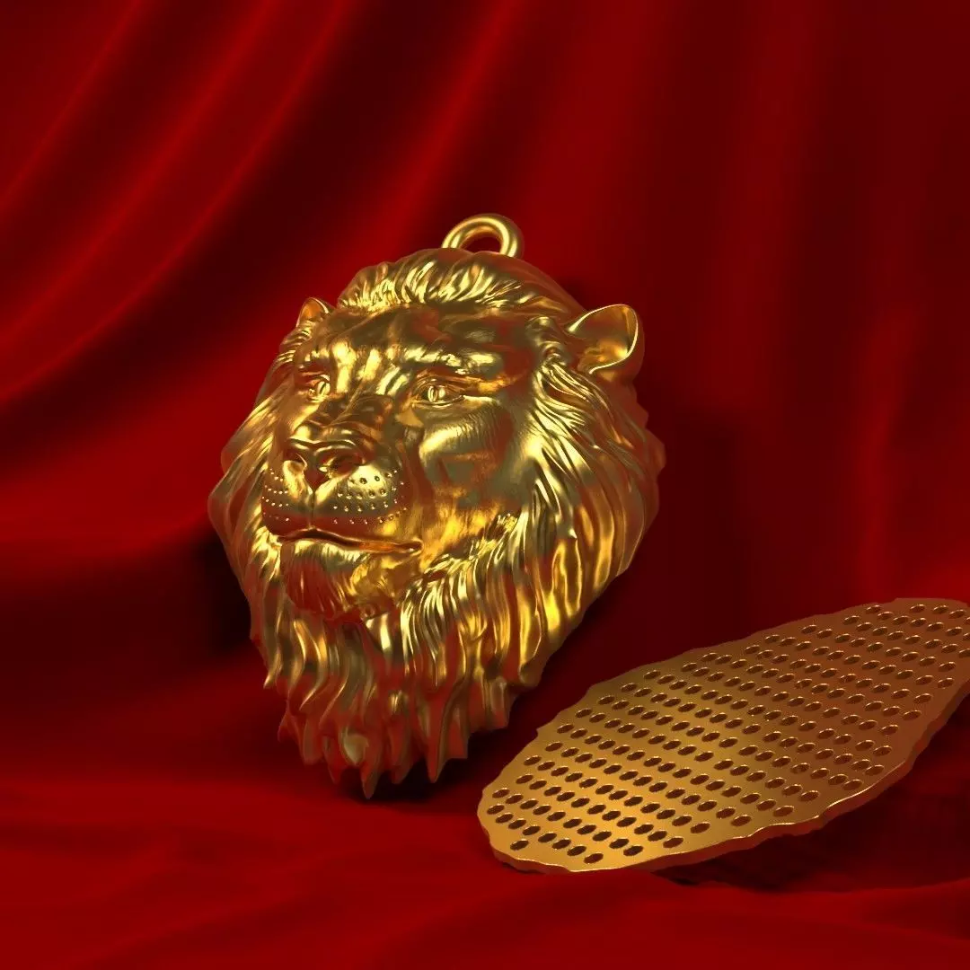 lion pendant 3D print model