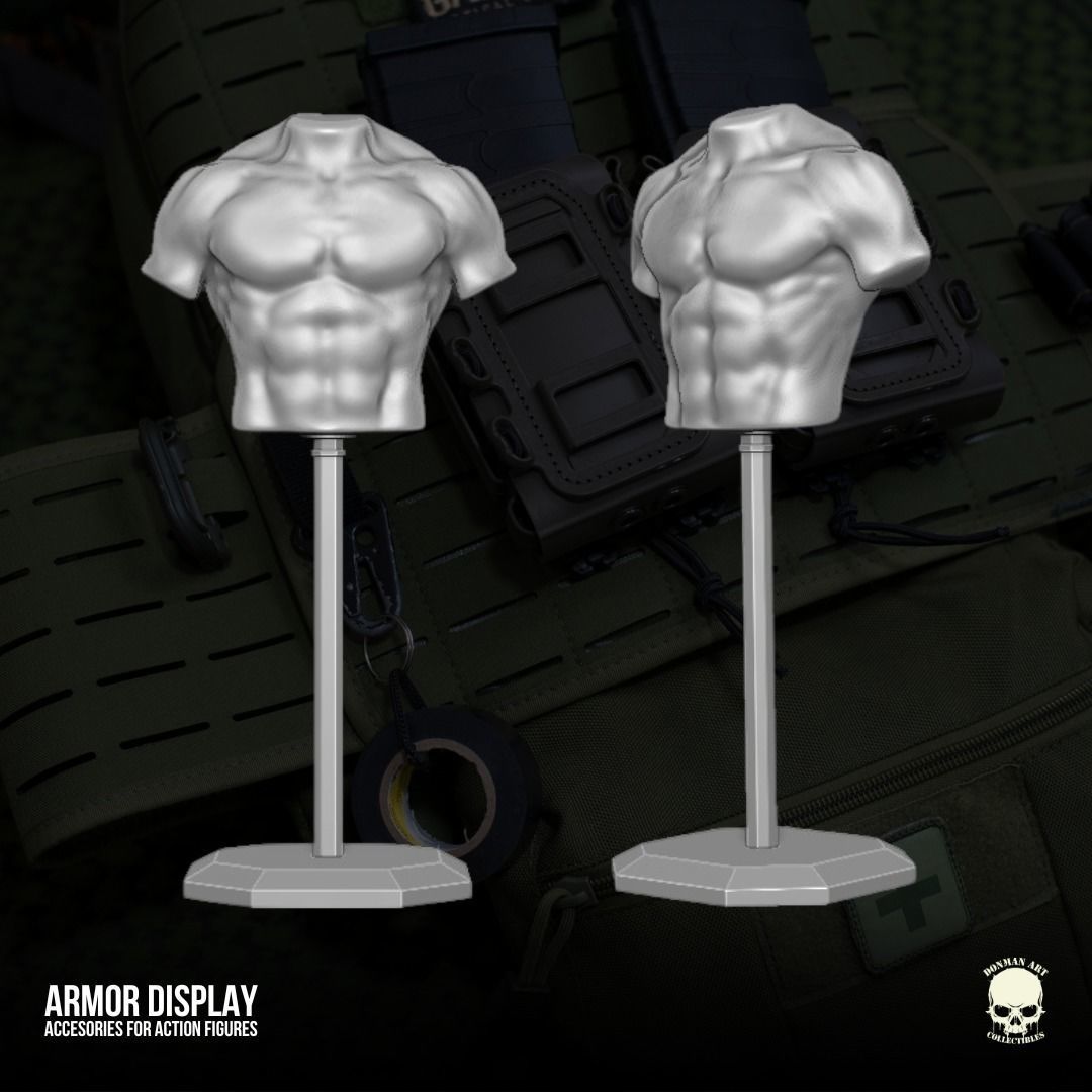 Body Armor Display 3D printable files for Action Figures 3D print model_15