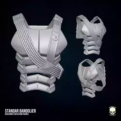 Standar Bansolier 3D printable File for Action Figures