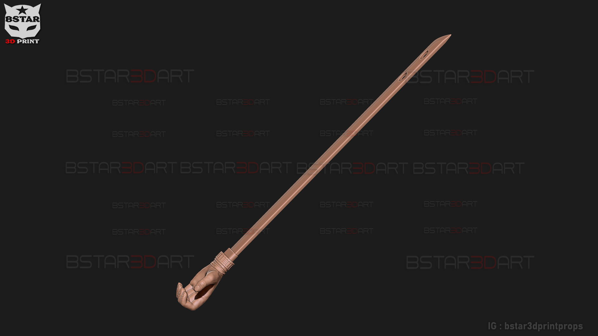 Shigemo Hand Sword - Jujutsu Kaisen Cosplay 3D print model_6