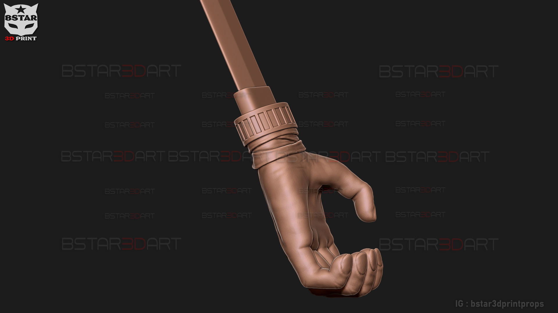 Shigemo Hand Sword - Jujutsu Kaisen Cosplay 3D print model_14