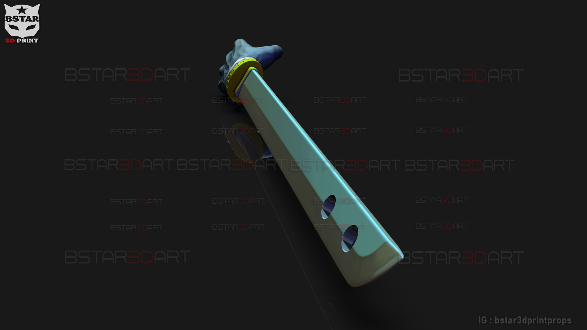 Shigemo Hand Sword - Jujutsu Kaisen Cosplay 3D print model_2