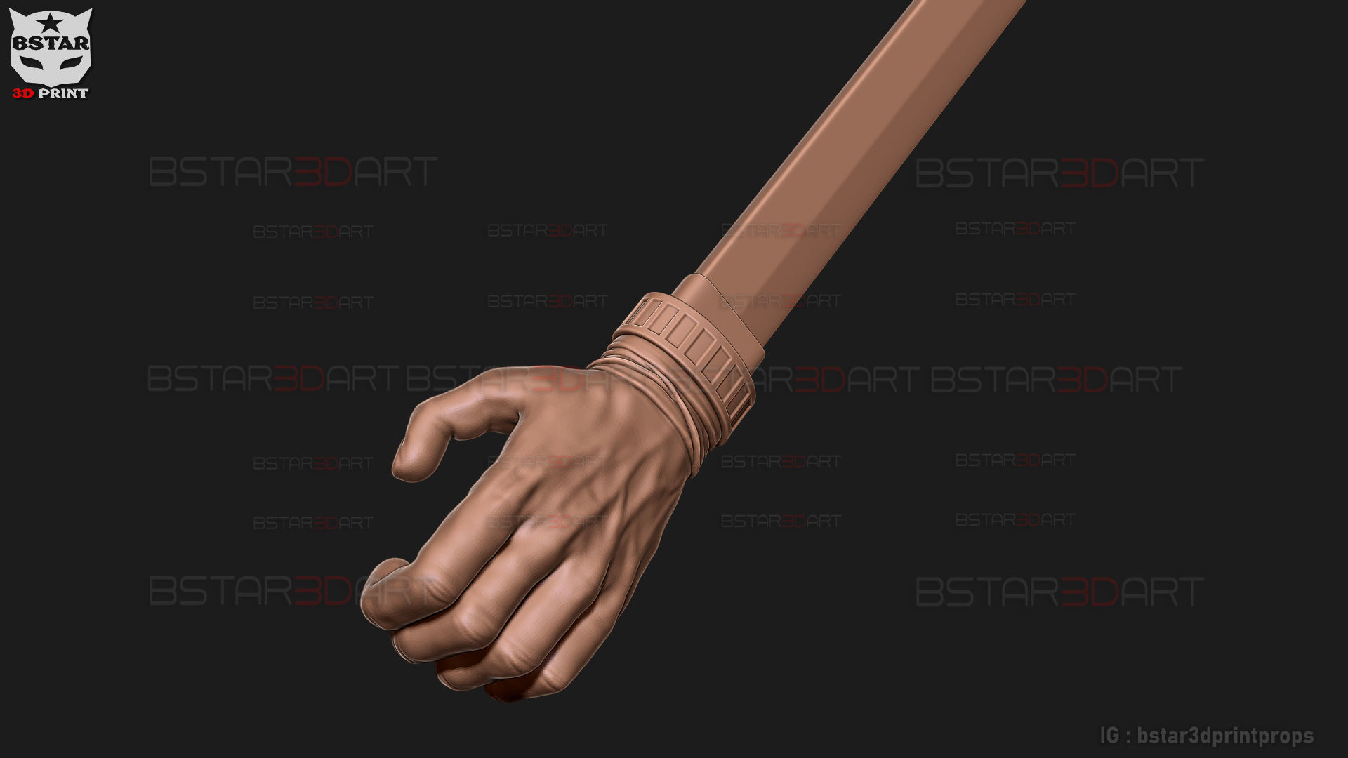 Shigemo Hand Sword - Jujutsu Kaisen Cosplay 3D print model_13