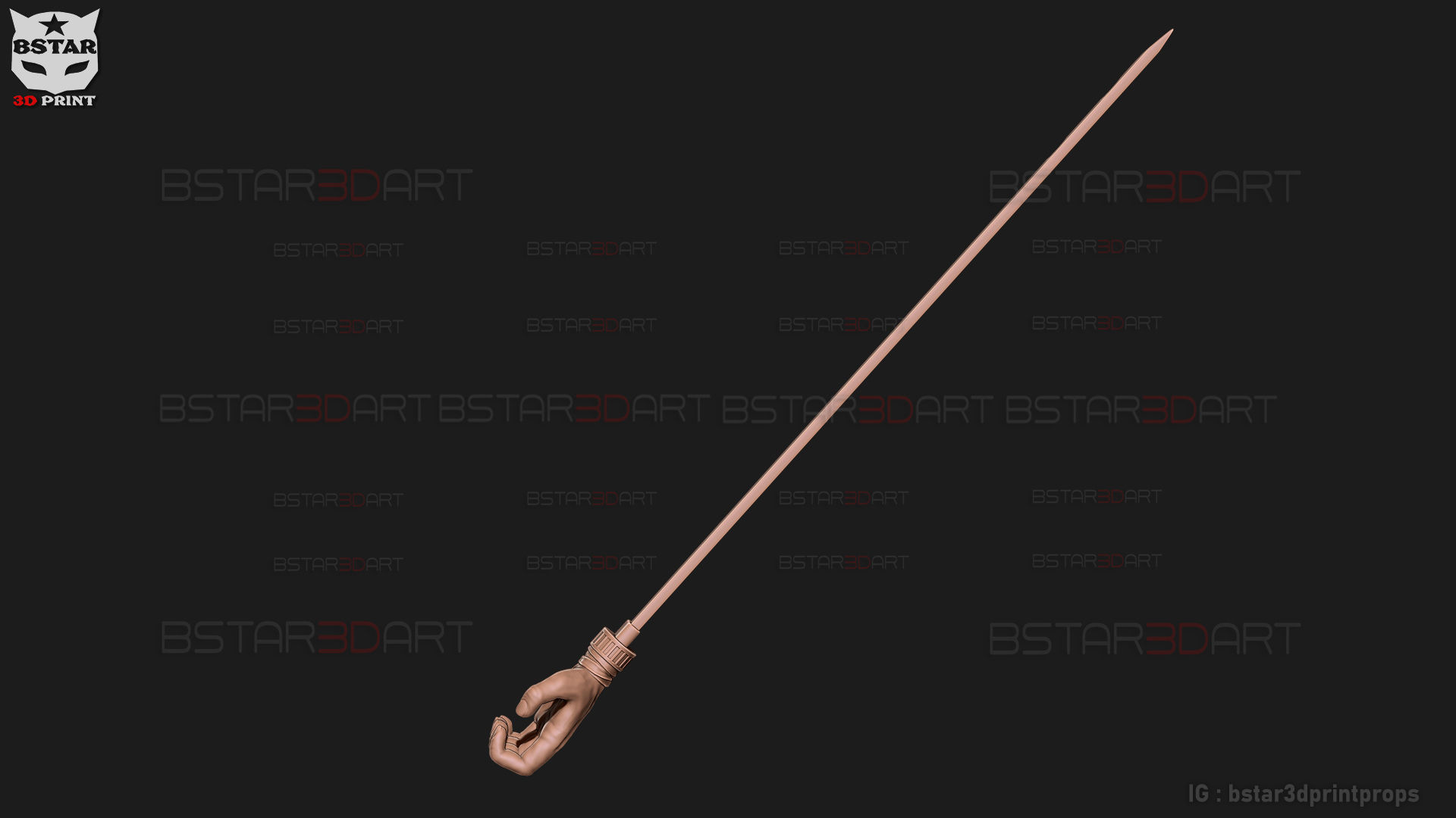 Shigemo Hand Sword - Jujutsu Kaisen Cosplay 3D print model_11