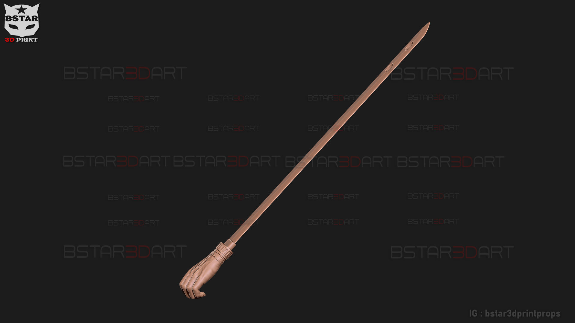 Shigemo Hand Sword - Jujutsu Kaisen Cosplay 3D print model_9