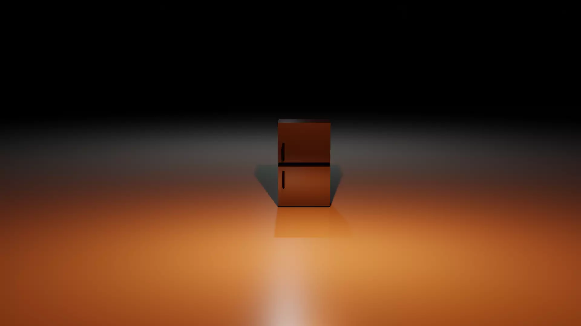 Low poly 3d fridge Low-poly 3D model_0