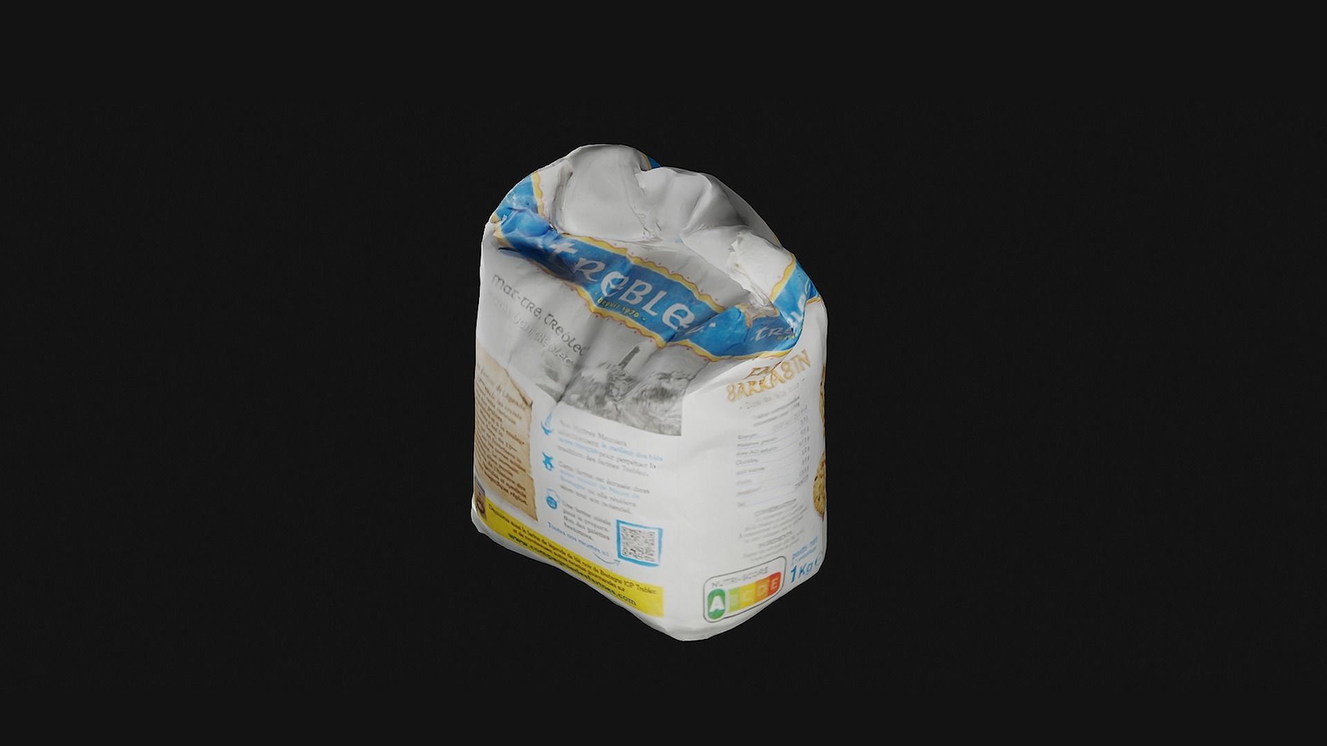 Buckwheat Flour 3D model_1