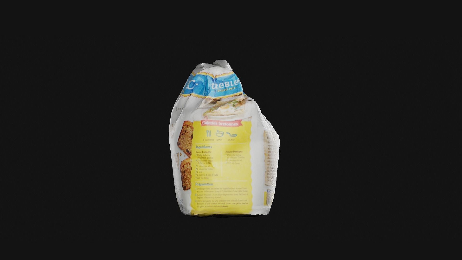 Buckwheat Flour 3D model_3