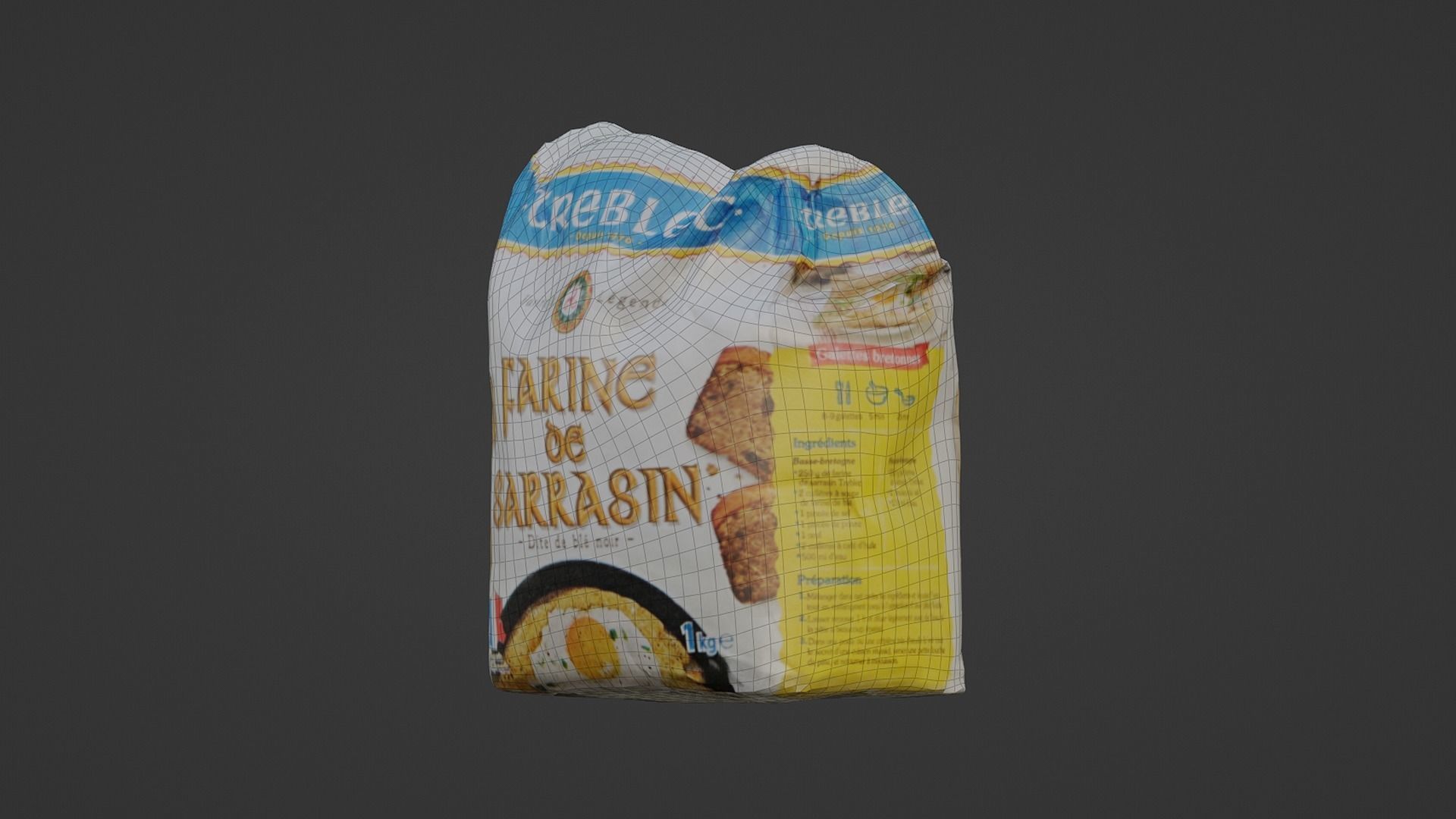 Buckwheat Flour 3D model_5