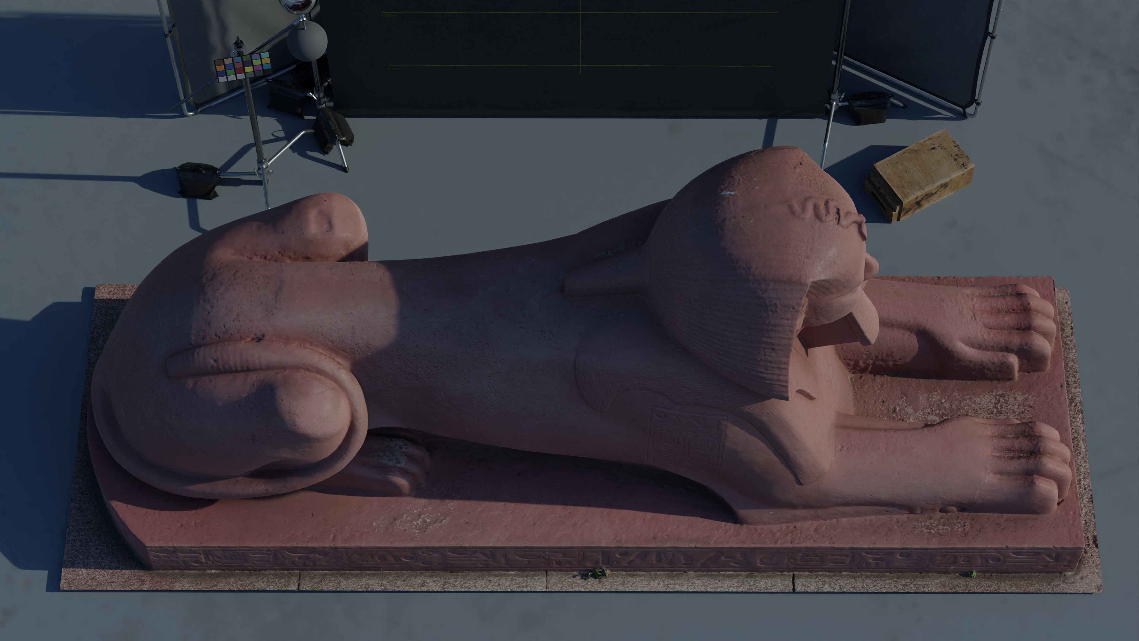 Photogrammetry Model of a Sphinx statue  Low-poly 3D model_9