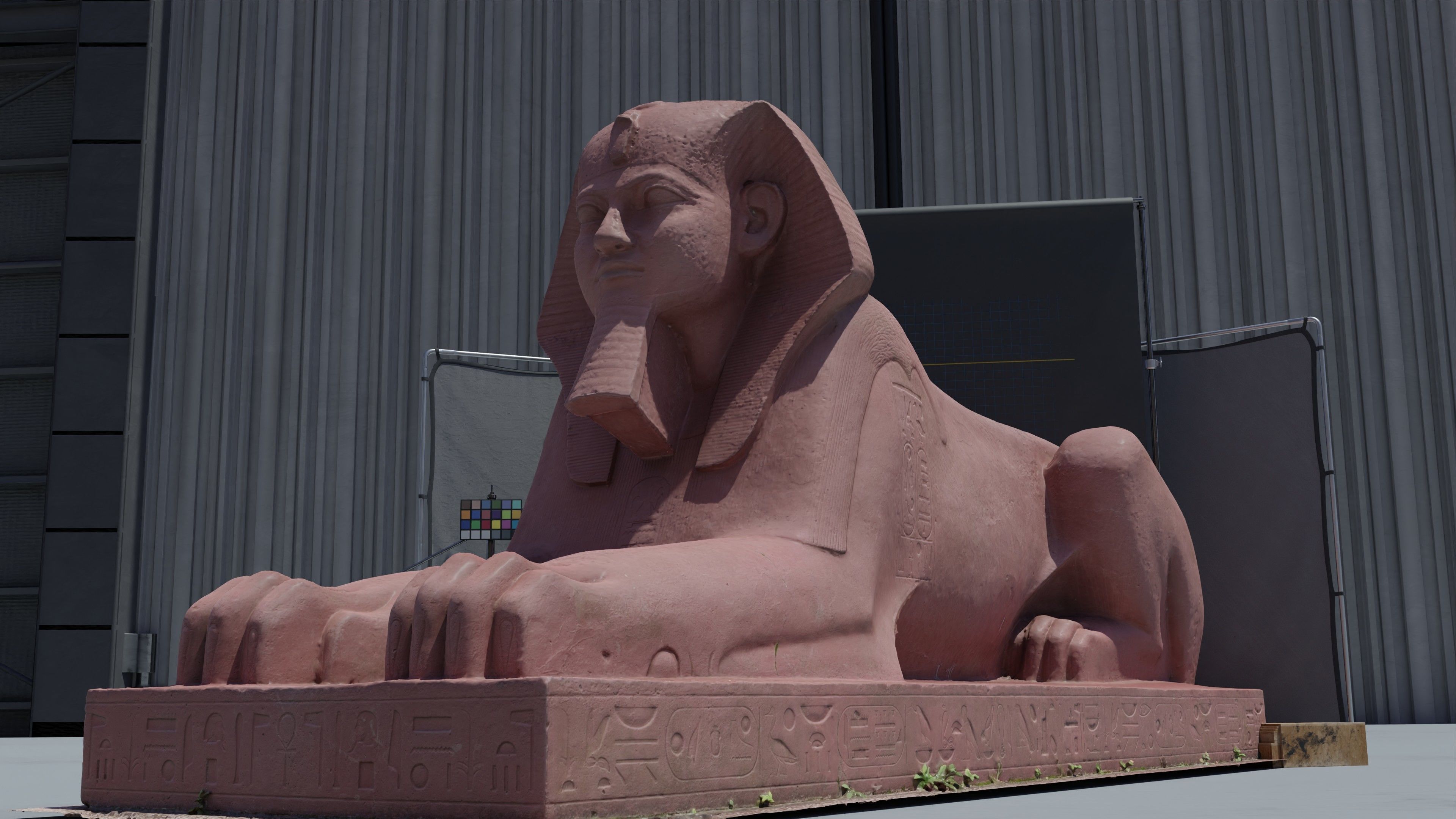 Photogrammetry Model of a Sphinx statue  Low-poly 3D model_10