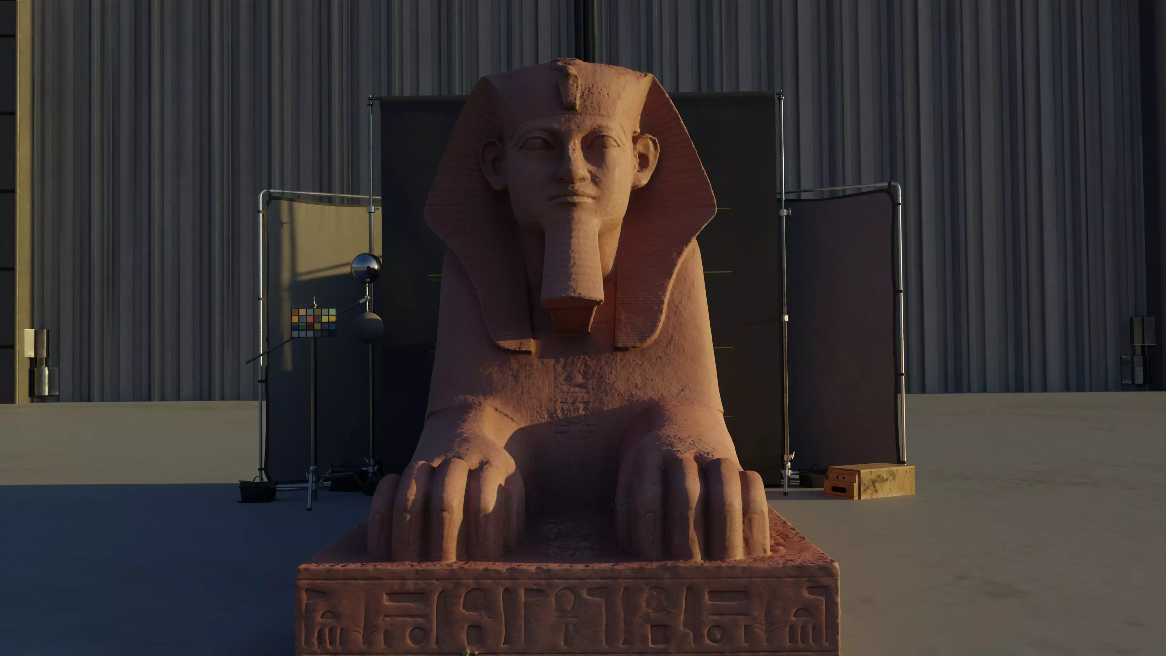 Photogrammetry Model of a Sphinx statue  Low-poly 3D model_0