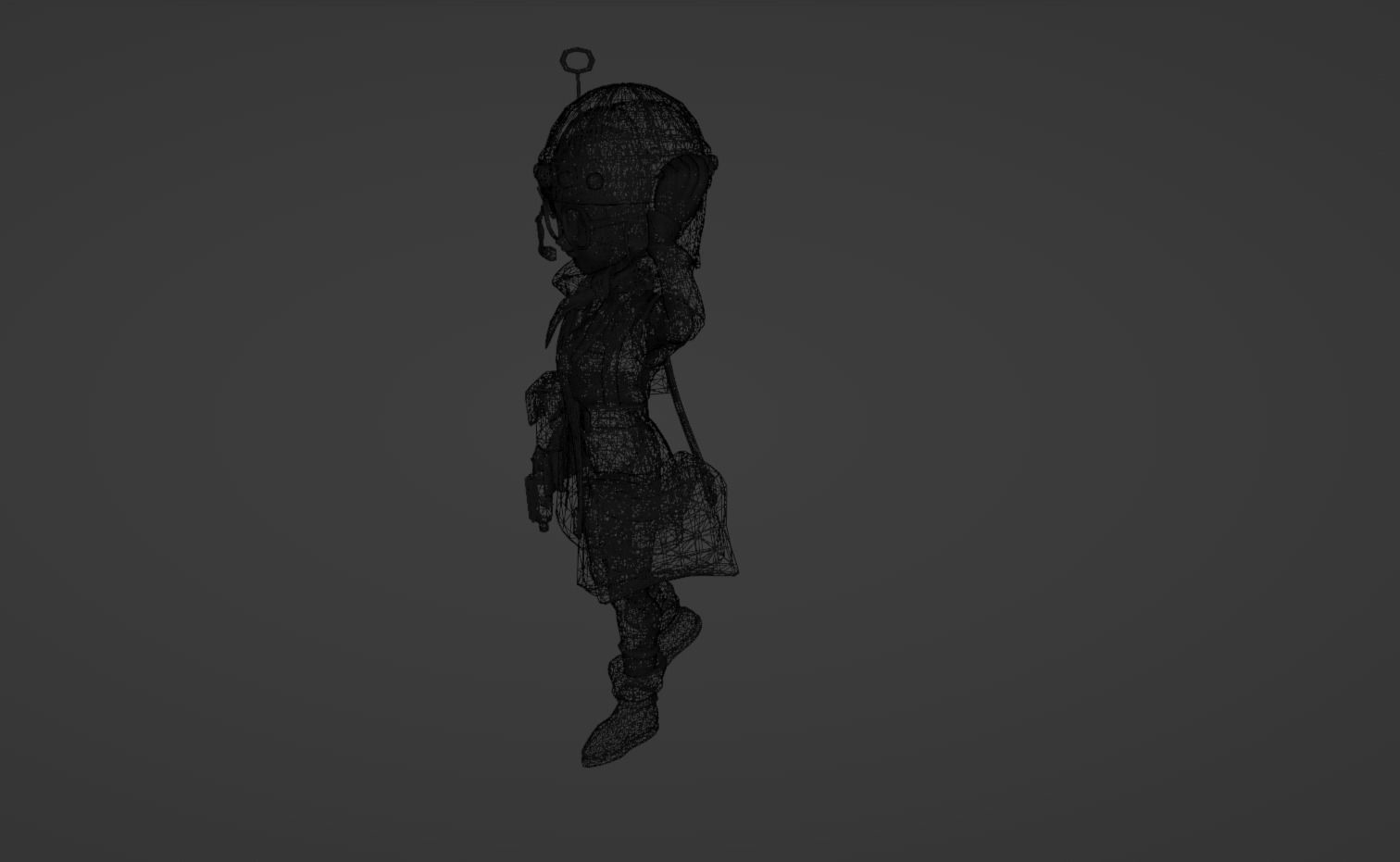 Anime Character - Lucca 3D model_15