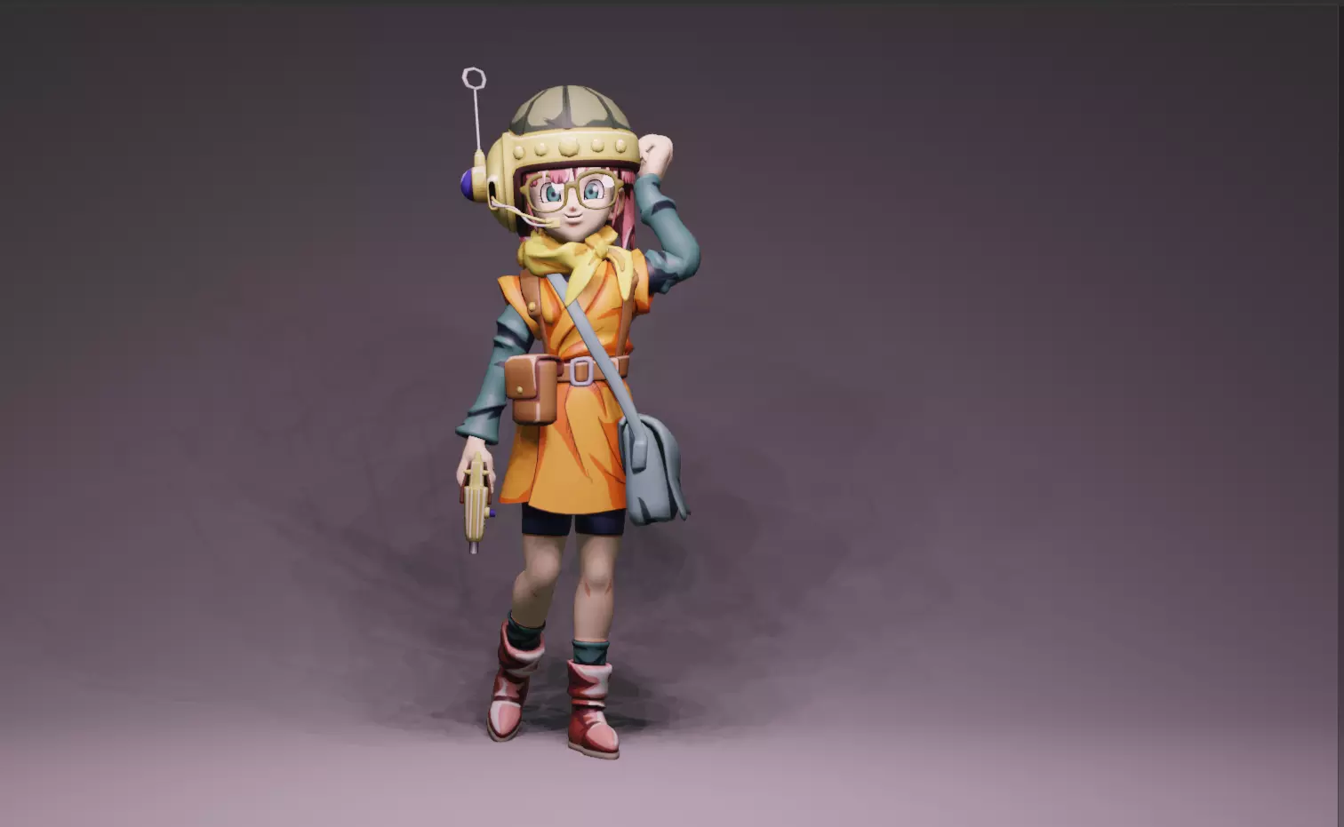 Anime Character - Lucca 3D model_0