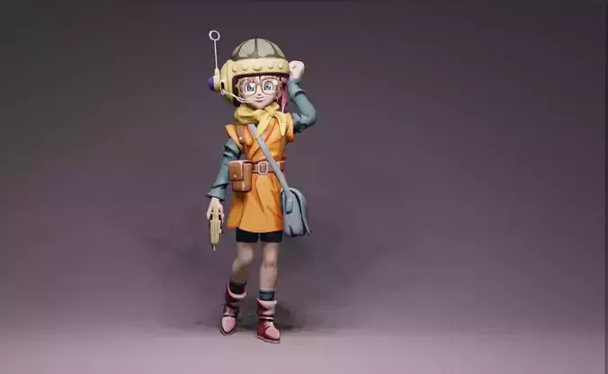 Anime Character - Lucca 3D model