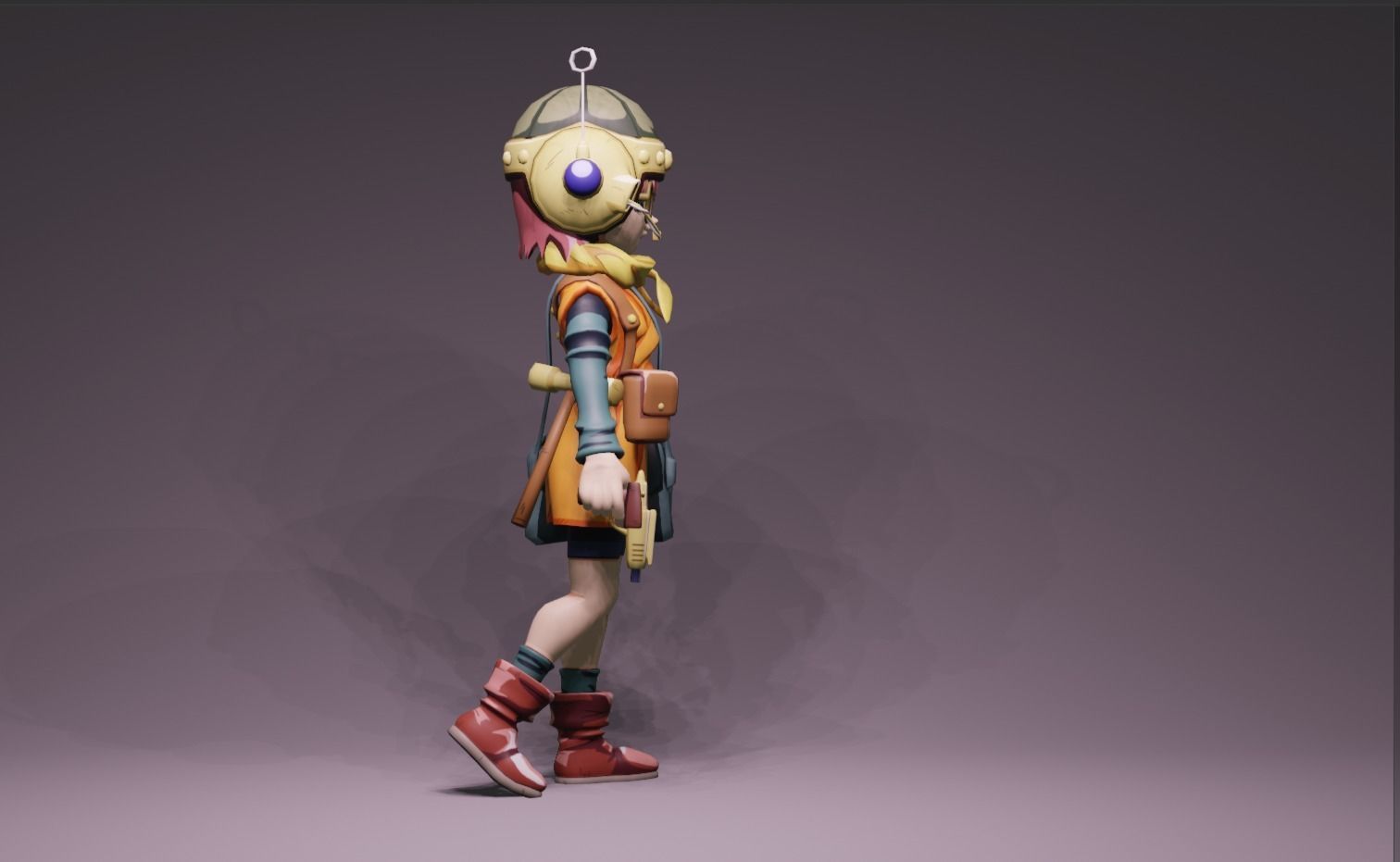 Anime Character - Lucca 3D model_2