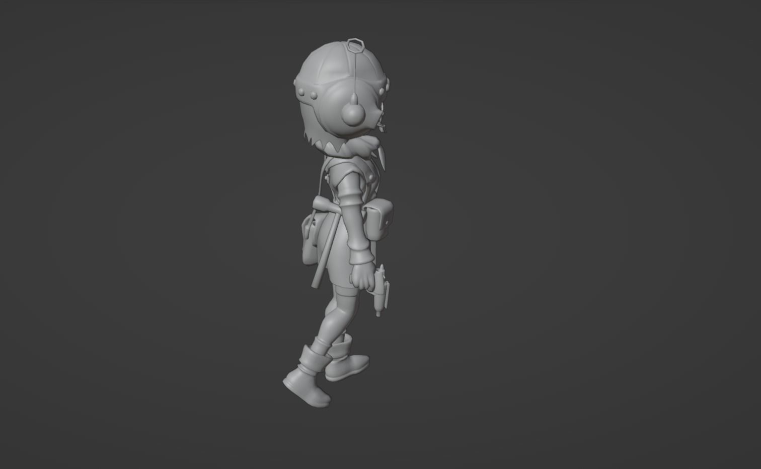 Anime Character - Lucca 3D model_11