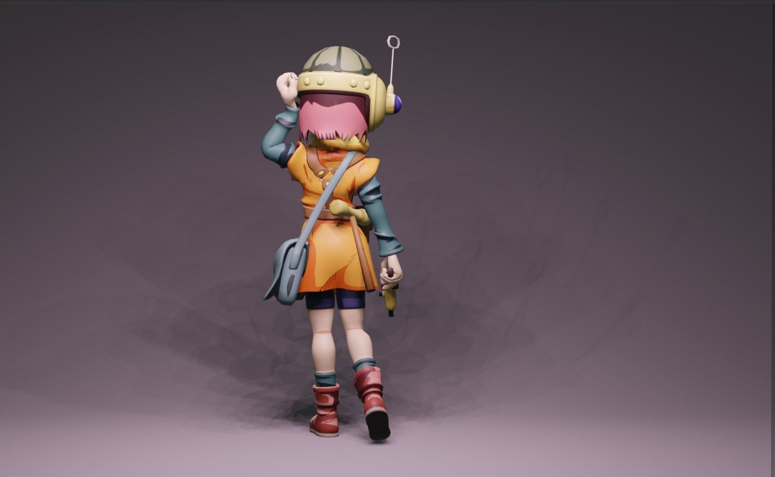 Anime Character - Lucca 3D model_4