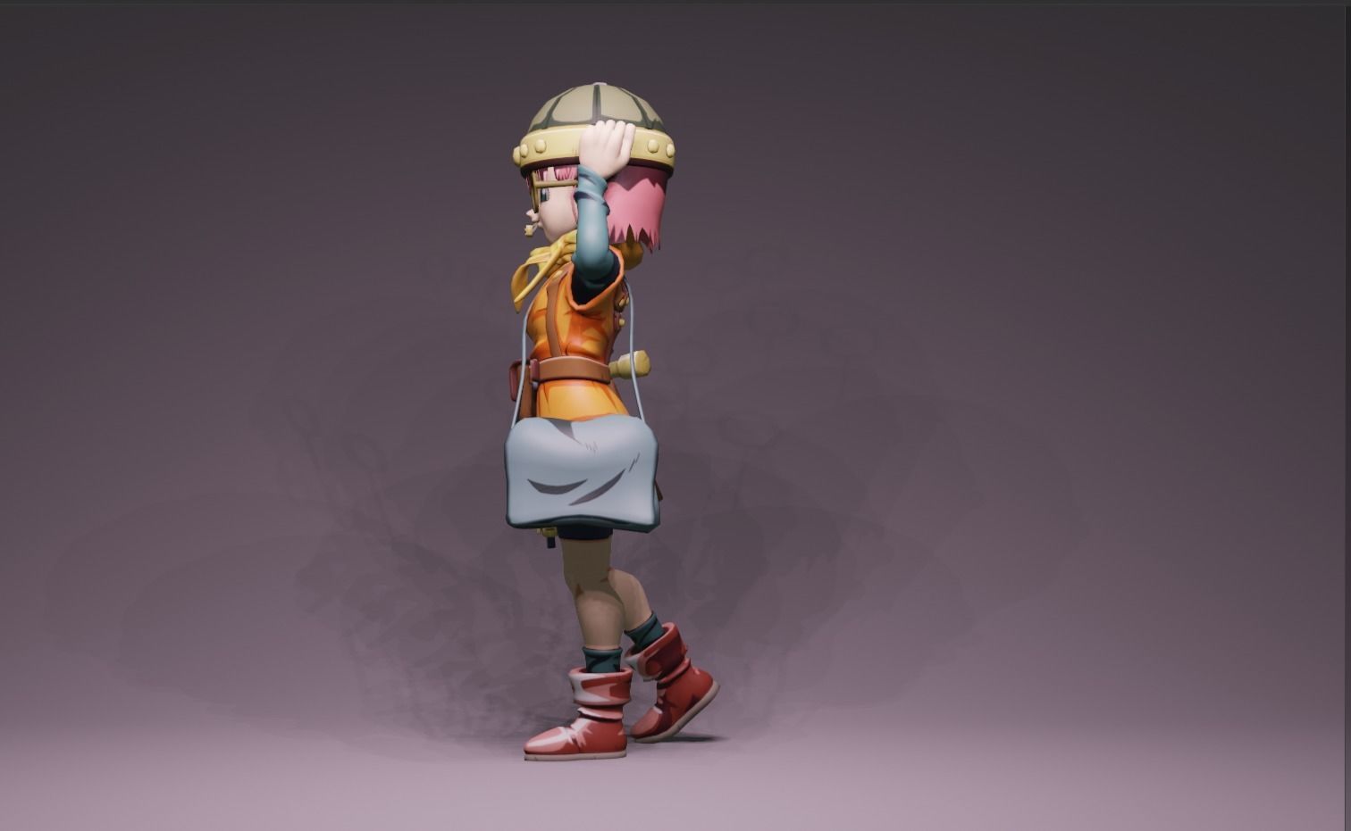 Anime Character - Lucca 3D model_6