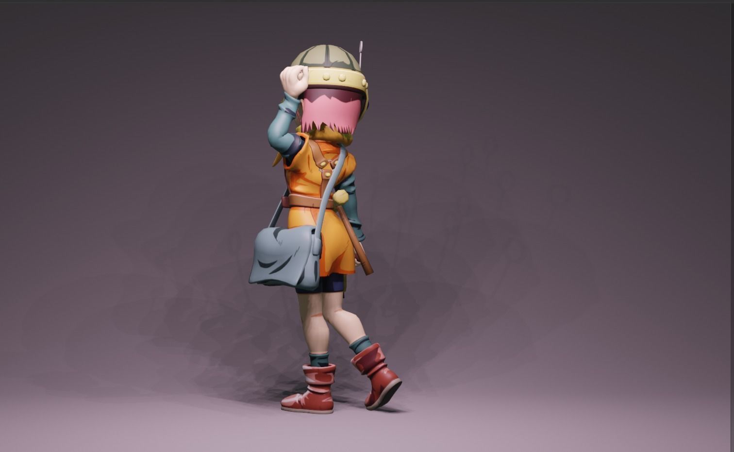 Anime Character - Lucca 3D model_5