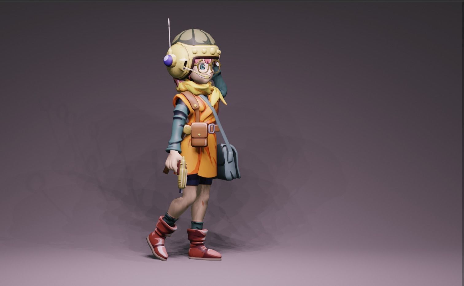 Anime Character - Lucca 3D model_1
