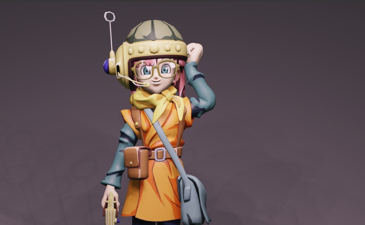 Anime Character - Lucca 3D model_7
