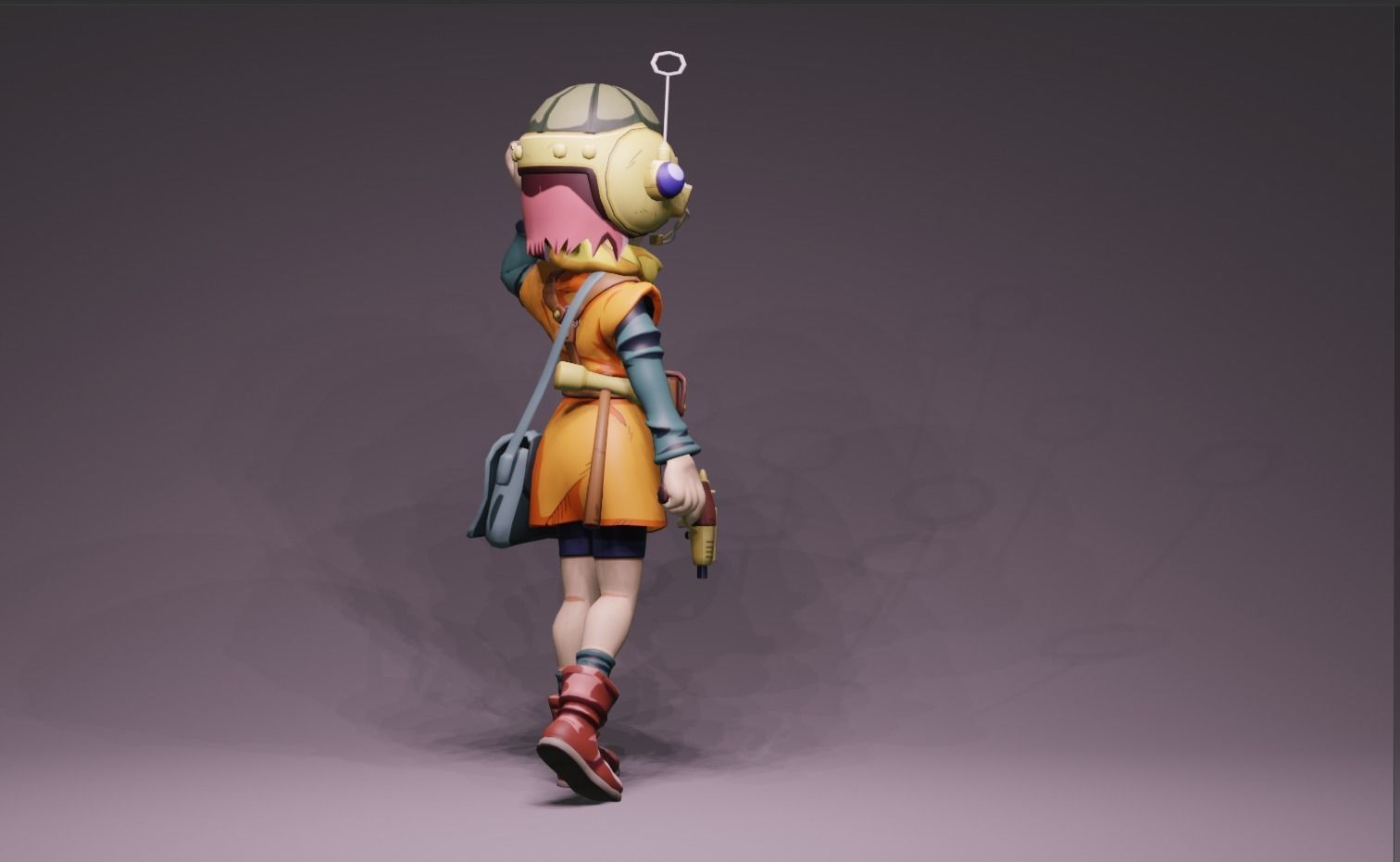 Anime Character - Lucca 3D model_3