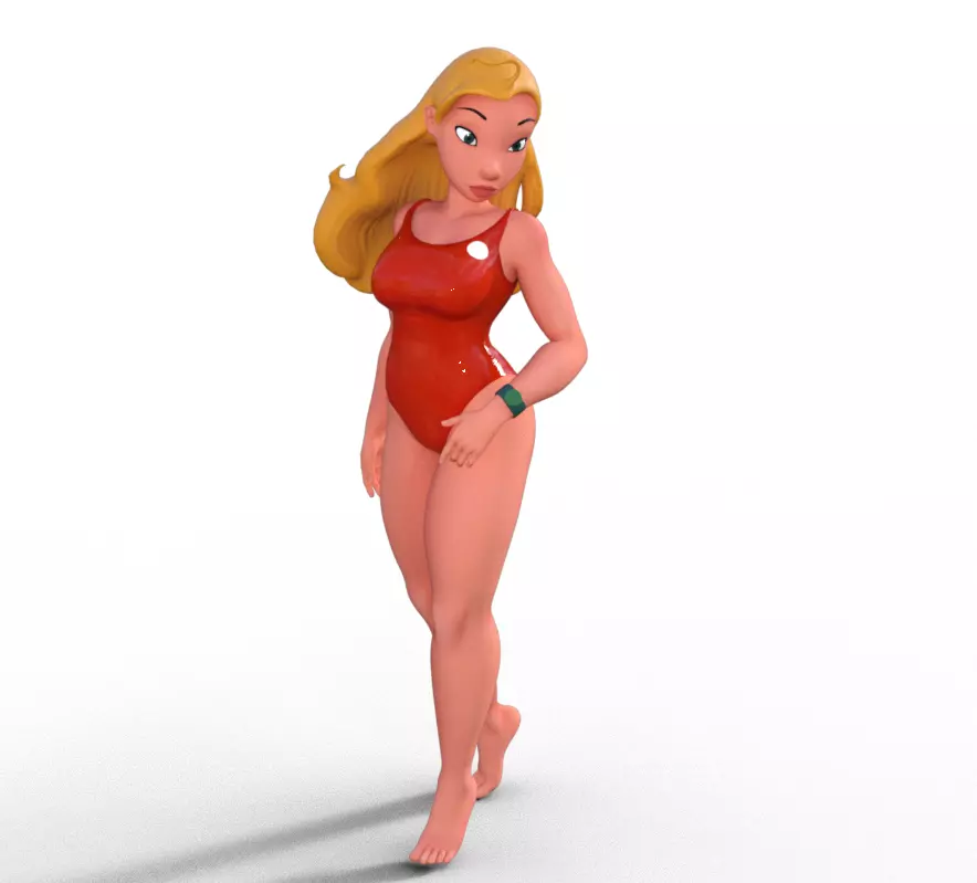 lifeguard Lilo y Stitch 3D print model_0