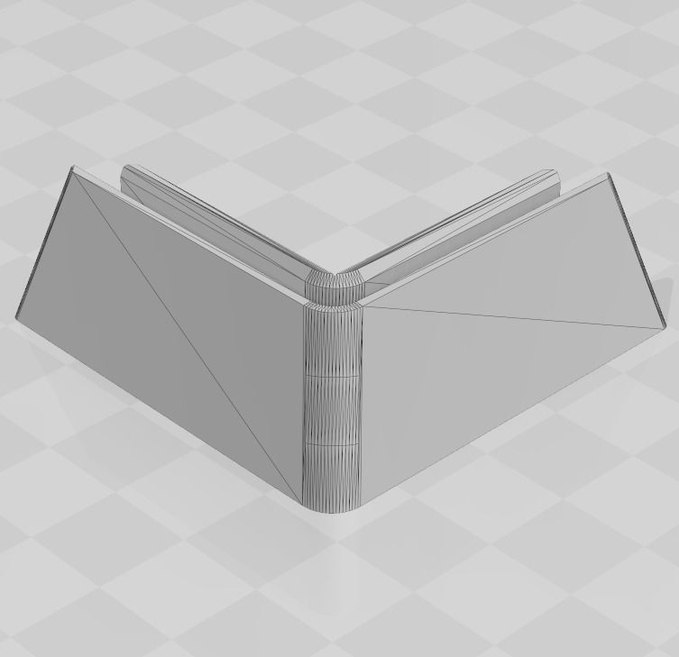 Corner feet L profile foot Shelf Cap End caps 3D print model_4